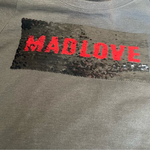 Batman Mad Love Reversible Sequin Sweatshirt Juniors Size Small - Picture 7 of 8